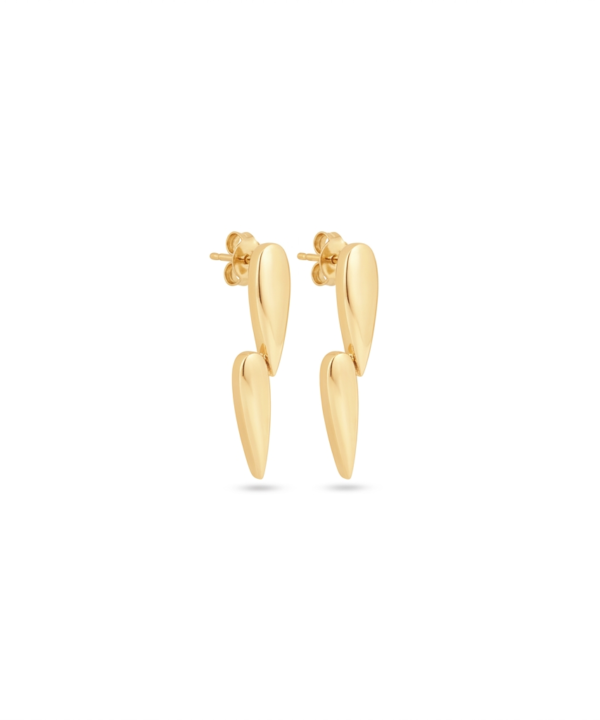 18K Yellow Gold Earrings - 4.62g