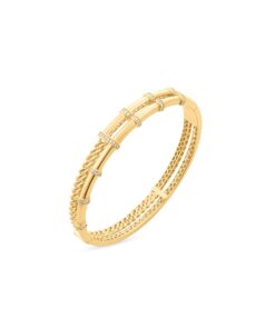 18K Yellow Gold Bangle - 18.65g
