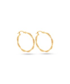18K Yellow Gold Earrings - 4.04g