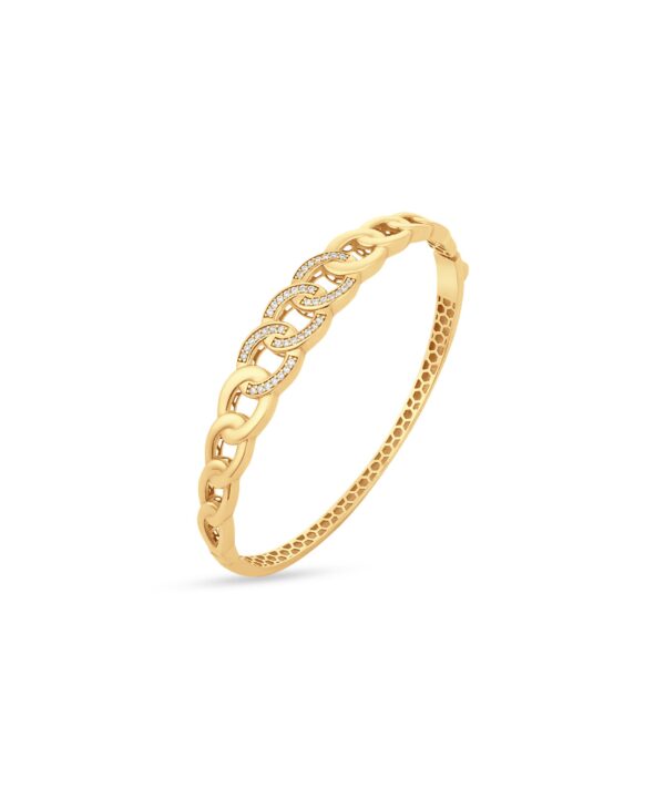 18K Yellow Gold Bangle (8.53g)
