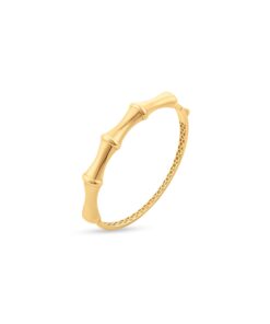 18K Yellow Gold Bangle - 8.58g