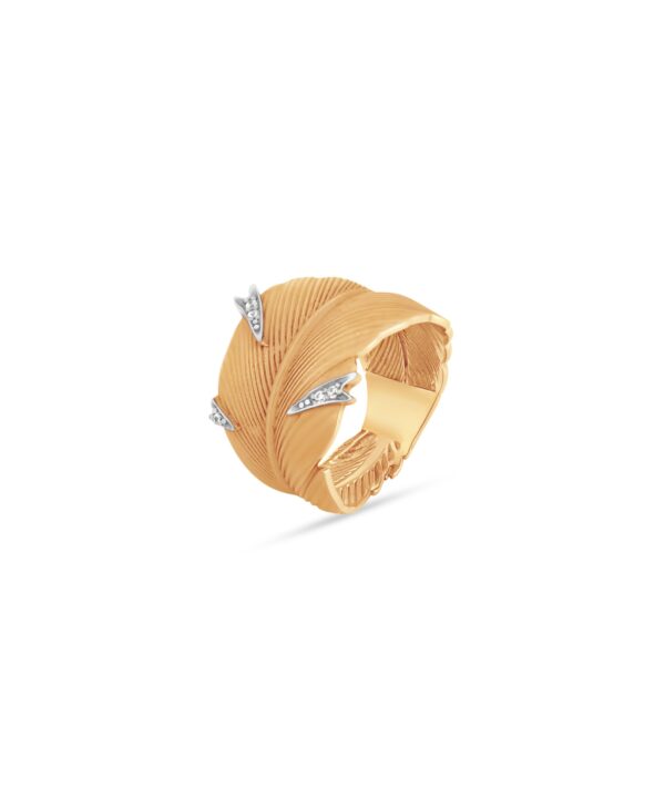 18K Yellow/White Gold Ring - 8.18g