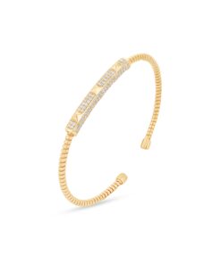 18K Yellow Gold Bangle - 13.08g