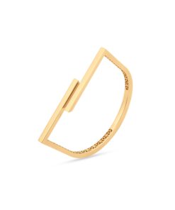 18K Yellow Gold Bangle - 10.98g