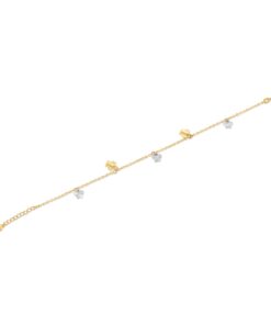 18K Yellow/White Gold Bracelet - 2.02g