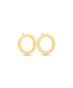 18K Yellow Gold Earrings - 0.83g