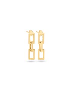 18K Yellow Gold Earrings - 3.53g