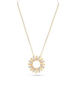 18K Yellow/White Gold Necklace - 8.76g