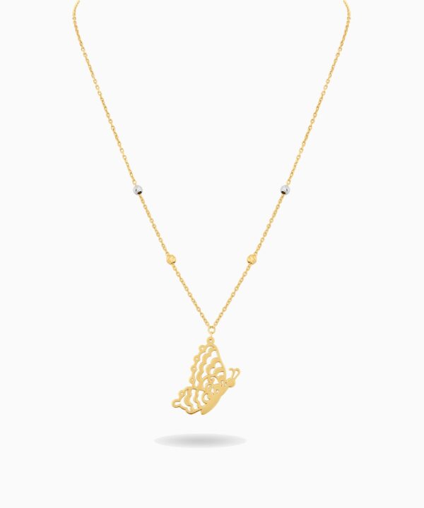 18K Yellow/White Gold Necklace - 1.99g