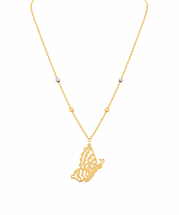 18K Yellow/White Gold Necklace - 1.99g