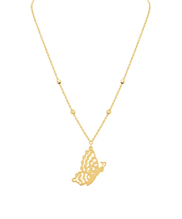 18K Yellow/White Gold Necklace - 1.99g