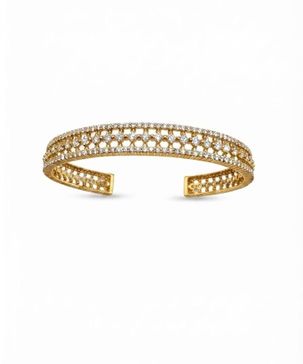 18K Yellow Gold & Diamond Bangle (6.53ct)
