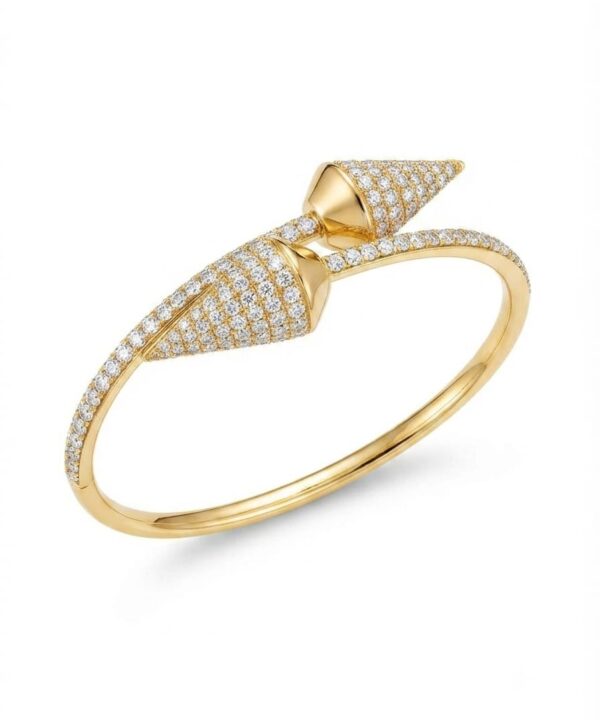 18K Yellow Gold & Diamond Bangle (4.92ct)