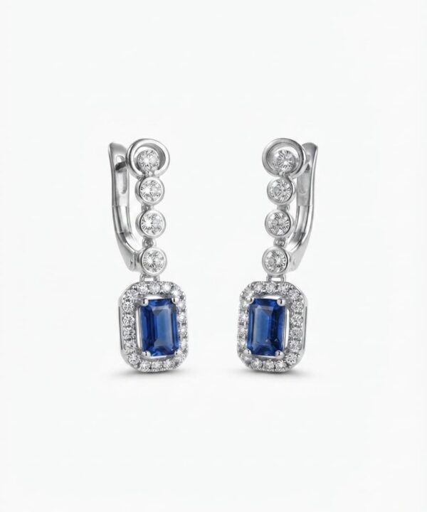 18K White Gold & Diamond Earrings (0.38ct)