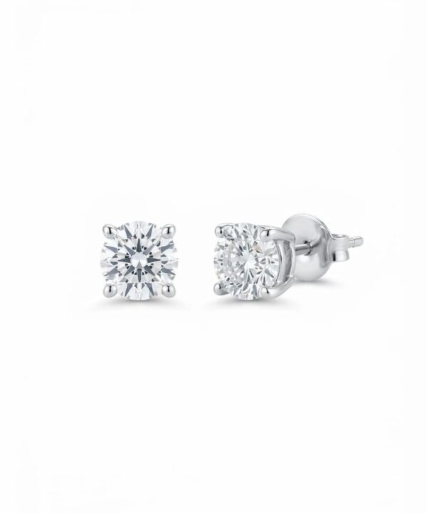 18K White Gold & Diamond Earrings (1.04ct)
