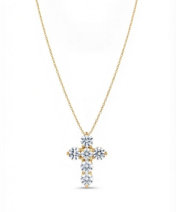 18K Yellow Gold & Diamond Necklace (0.51ct)
