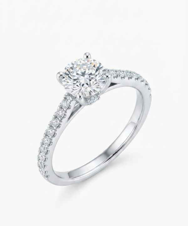 18K White Gold & Diamond Engagement Ring (1.17ct)