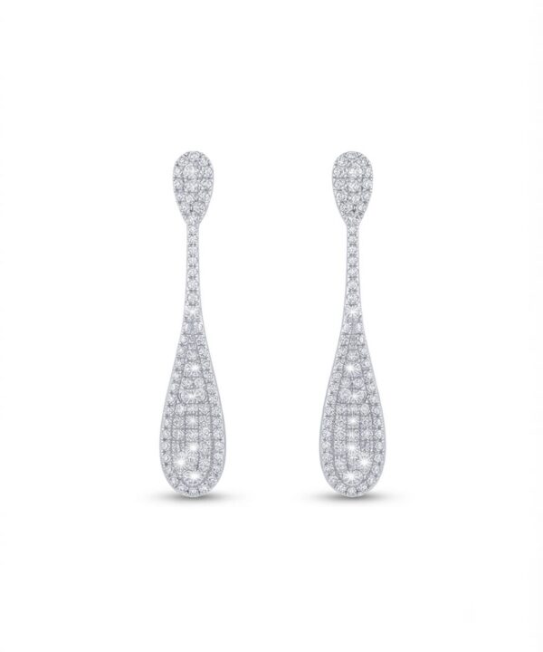 18K White Gold & Diamond Earrings (2.01ct)