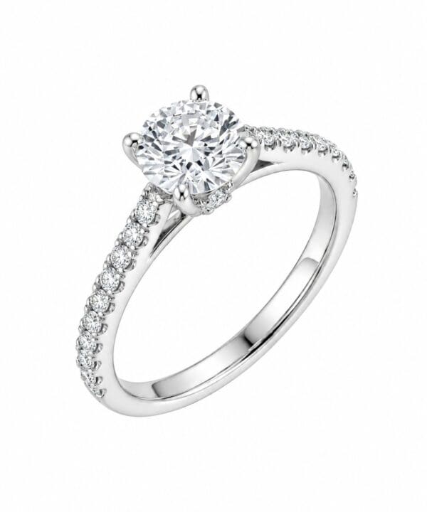 18K White Gold & Diamond Engagement Ring (1.17ct)