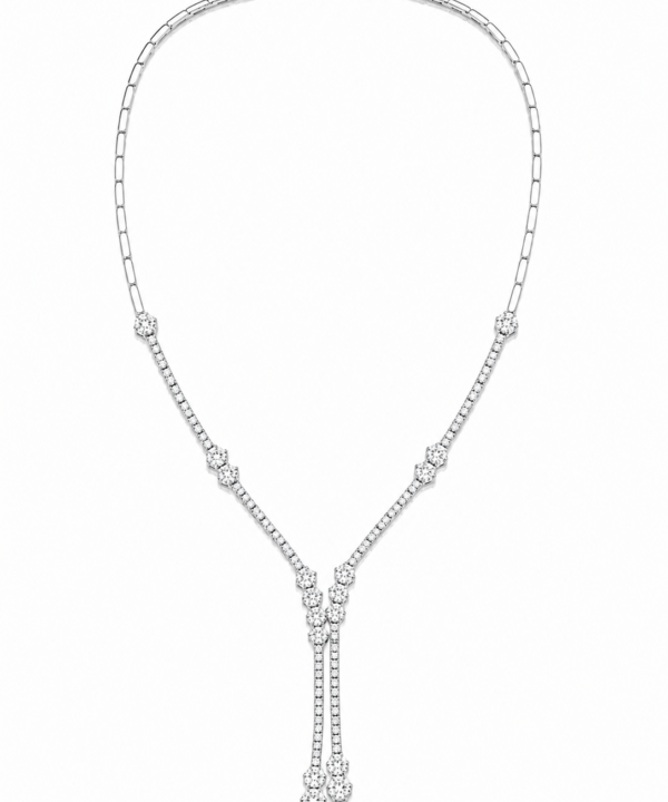 18K White Gold & Diamond Necklace (2.49ct)