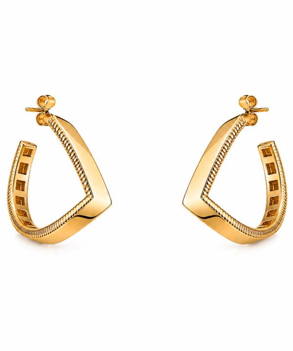 18K Yellow Gold Earrings (2.90g)