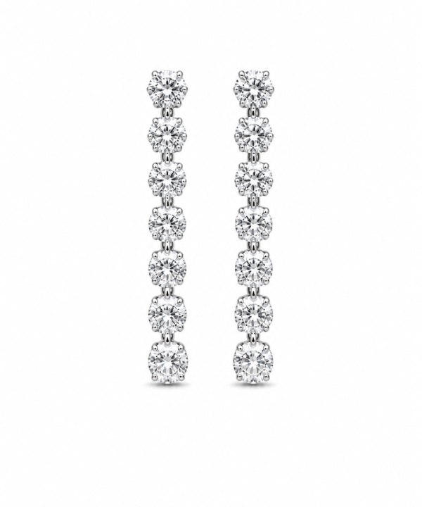 18K White Gold & Diamond Earring(0.86ct)
