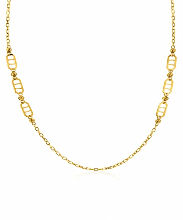 18K Yellow Gold Necklace (3.36g)