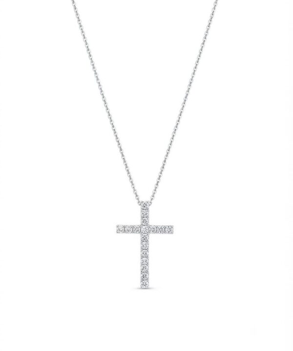 18K White Gold & Diamond Necklace (0.65ct)