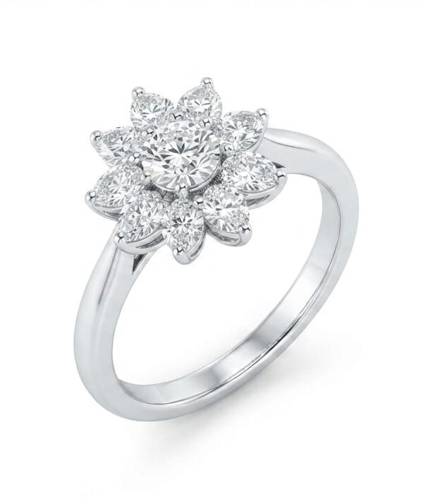 18K White Gold & Diamond Ring (1.18ct)