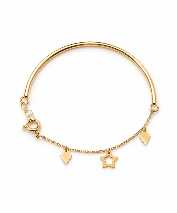 18K Yellow Gold Bracelet (1.43g)