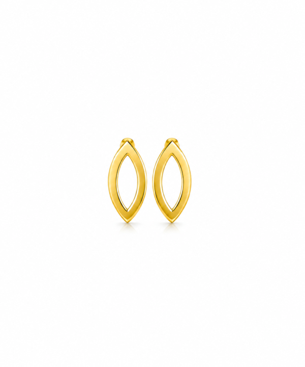 18K Yellow Gold Earrings (0.96g)