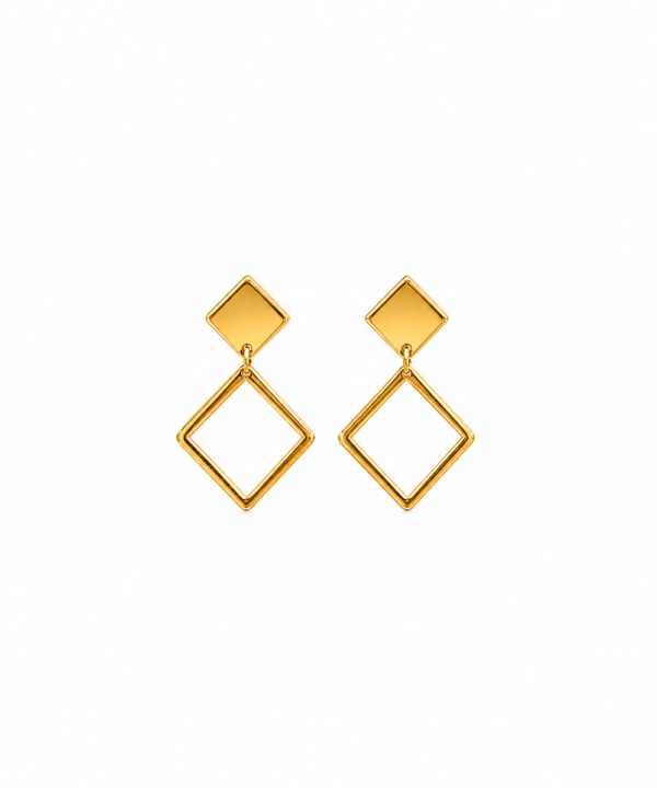 18K Yellow Gold Earrings (1.29g)