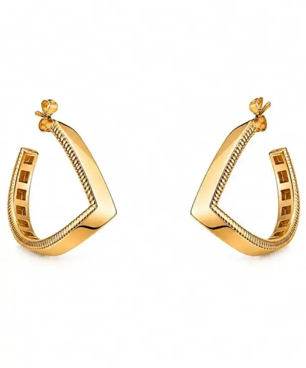 18K Yellow Gold Earrings (2.90g)