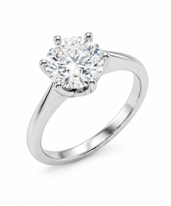 18K White Gold & Diamond Engagement Ring (1.58ct)
