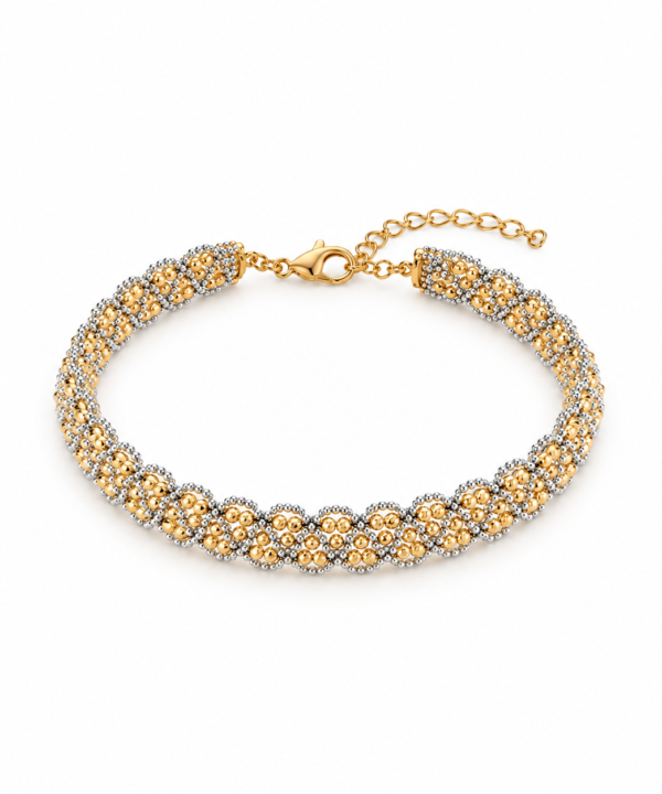 18K Yellow/White Gold Bangle (12.75g)