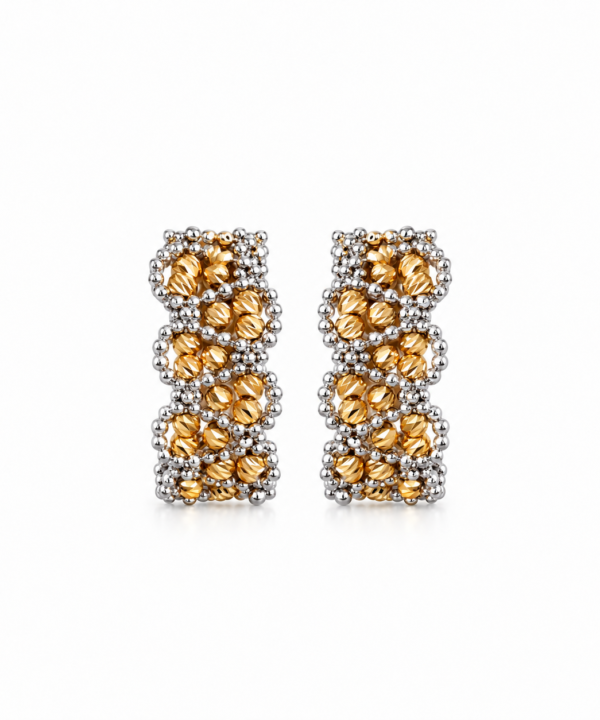 18K Yellow/White Gold Earrings (5.38g)