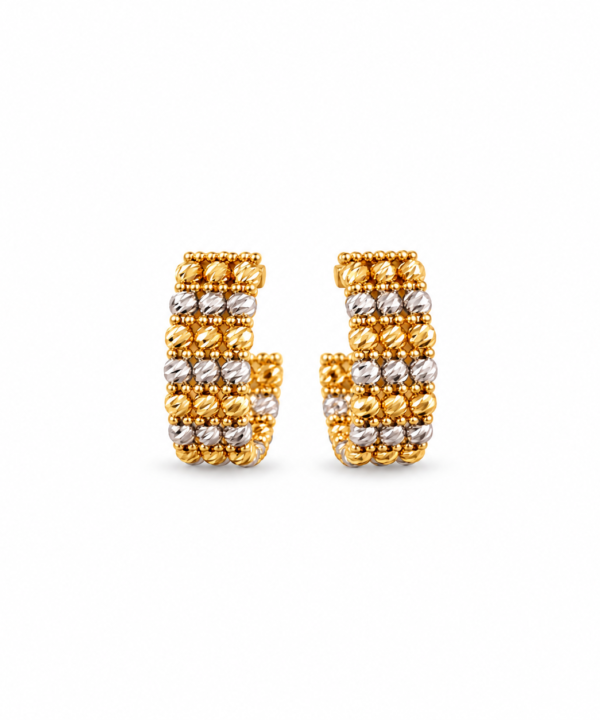 18K Yellow/White Gold Earrings (4.61g)