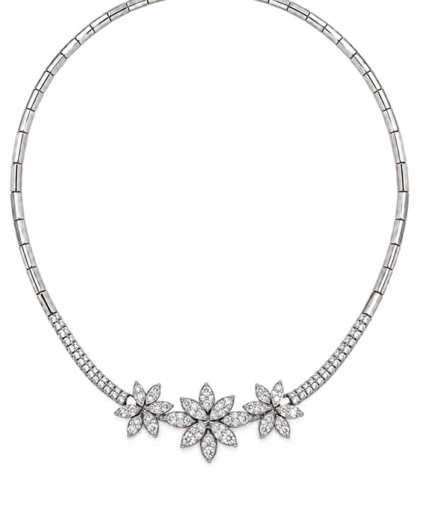 18K White Gold & Diamond Necklace (2.08ct)