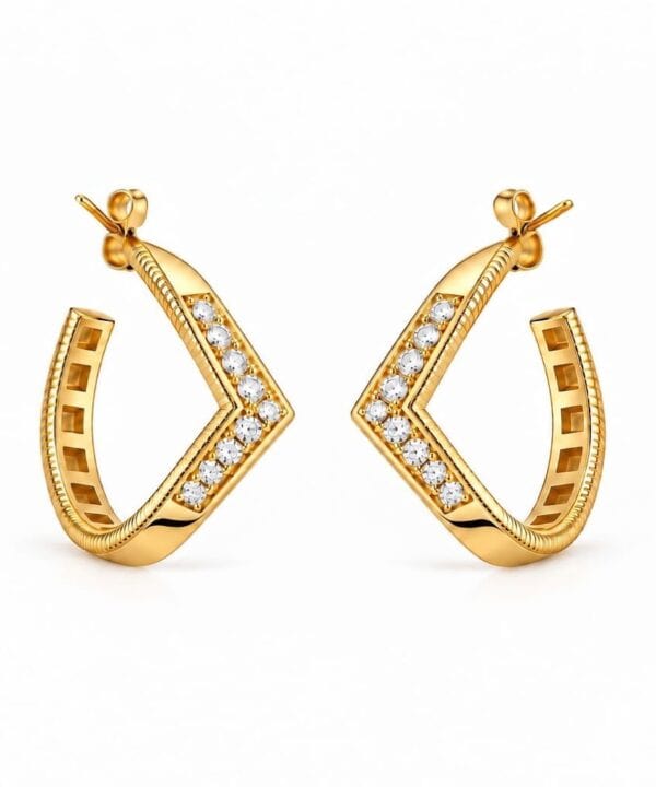 18K Yellow Gold Earrings (3.14g)