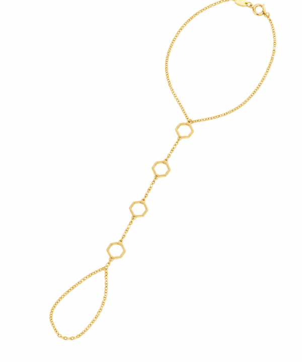 18K Yellow Gold Bracelet Ring (1.80g)