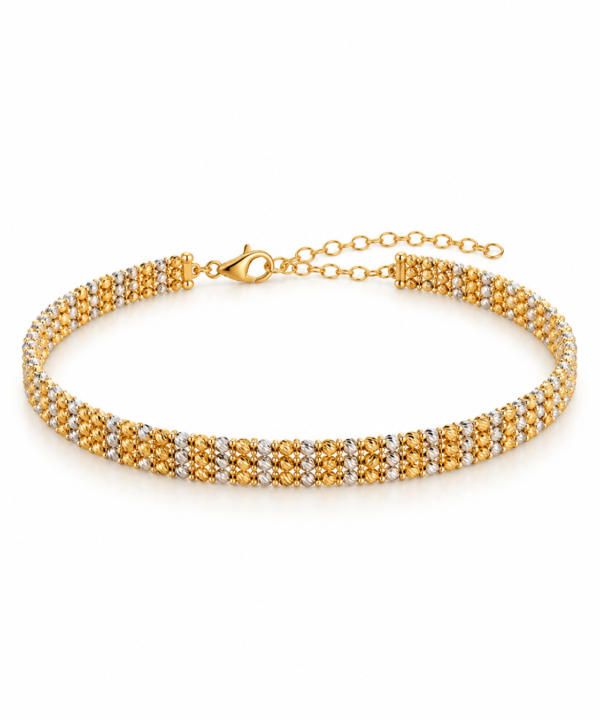 18K Yellow/White Gold Choker Necklace (17.60g)