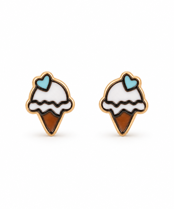 18K Yellow Gold Earrings (1.04g)