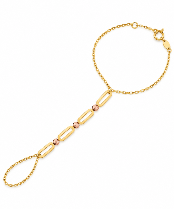 18K Yellow/Rose Gold Bracelet Ring (2.20g)