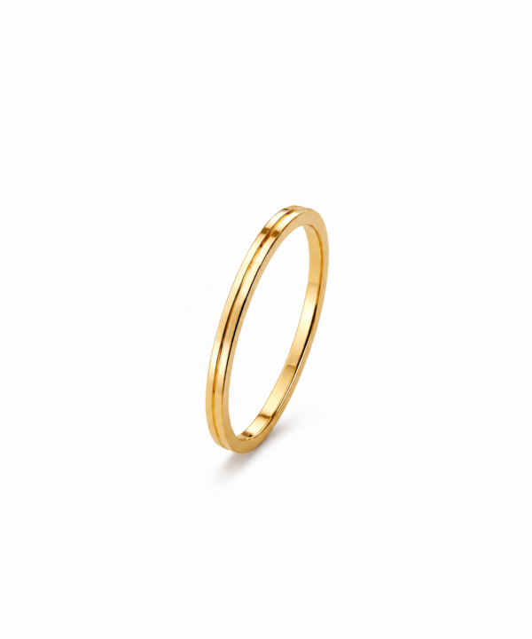 18K Yellow Gold Wedding Band (1.80g)