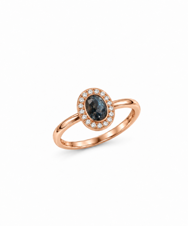 18K Rose Gold & Diamond with Ring (0.18ct)