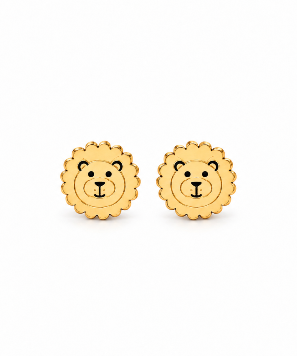 18K Yellow Gold Earrings (1.28g)