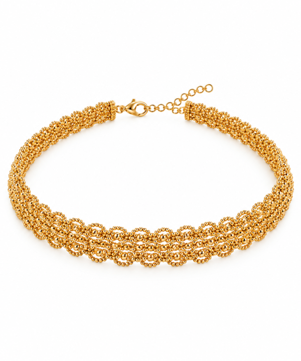 18K Yellow Gold Choker Necklace (21.67g)