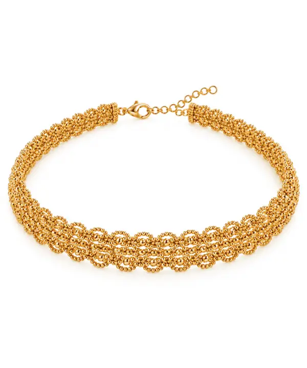 18K Yellow Gold Choker Necklace (21.67g)