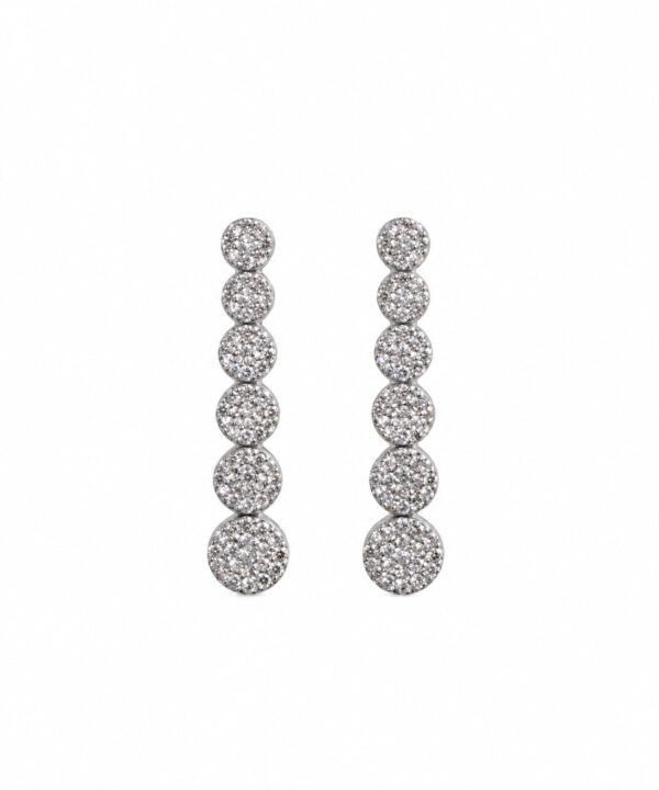 18K White Gold & Diamond Earrings (0.95ct)