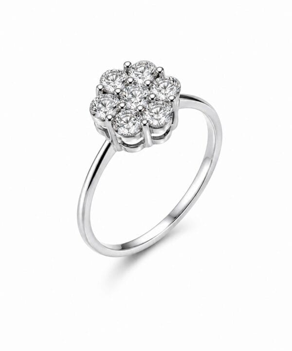 18K White Gold & Diamond Ring (0.24ct)